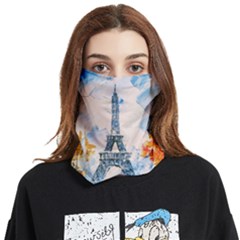 Eiffel Tower Landmark Architecture  Artistic Face Covering Bandana (two Sides) by danenraven