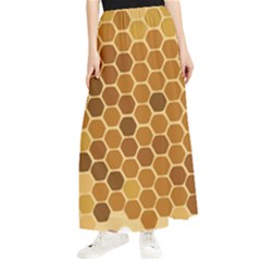 Honey Nature Bee Cute Wax Beeswax Maxi Chiffon Skirt by danenraven