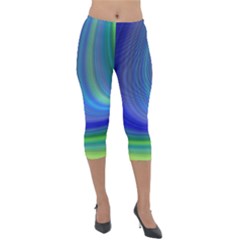 Space Design Abstract Sky Storm Lightweight Velour Capri Leggings  by danenraven