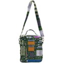 Illustration Motherboard Pc Computer Crossbody Day Bag View3