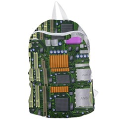 Illustration Motherboard Pc Computer Foldable Lightweight Backpack by danenraven