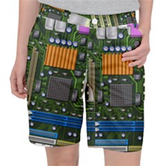 Illustration Motherboard Pc Computer Pocket Shorts by danenraven