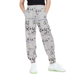 Pattern Wallpaper Math Formula Albert Einstein Kids  Elastic Waist Pants by danenraven