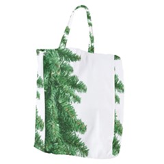 Green Christmas Tree Border Giant Grocery Tote by artworkshop