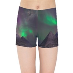 Fantasy Pyramid Mystic Space Kids  Sports Shorts by Wegoenart