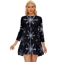 The Most Beautiful Stars Long Sleeve Babydoll Dress by ConteMonfrey