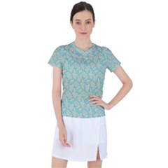 Contrasting Leaves Women s Sports Top by ConteMonfrey