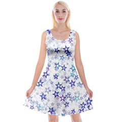 Christmasstars-005 Reversible Velvet Sleeveless Dress by nateshop