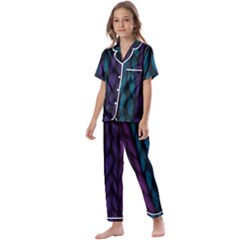 Background Kids  Satin Short Sleeve Pajamas Set by nateshop