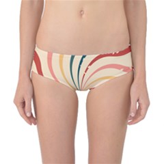 Swirl Star Pattern Texture Vintahe Classic Old Classic Bikini Bottoms by Ravend