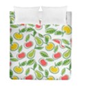 Fruit Fruits Food Illustration Background Pattern Duvet Cover Double Side (Full/ Double Size) View1