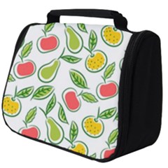 Fruit Fruits Food Illustration Background Pattern Full Print Travel Pouch (big) by Ravend