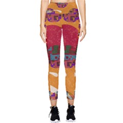 Abstract Backgroundgraphic Wallpaper Pocket Leggings  by Ravend