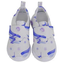 Whale Fish Sea Pattern Mammal Ocean Kids  Velcro No Lace Shoes by Ravend