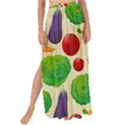 Food Illustration Pattern Texture Maxi Chiffon Tie-Up Sarong View1