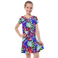 Merry Christmas Kids  Cross Web Dress by Ravend