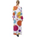 Background Polka Dot Maxi Chiffon Beach Wrap View2