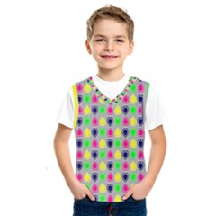 Colorful Mini Hearts Grey Kids  Basketball Tank Top by ConteMonfrey