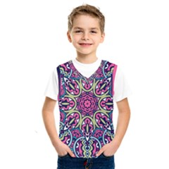 Cold Colors Mandala   Kids  Basketball Tank Top by ConteMonfrey