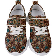 Vintage Vibes Mandala  Kids  Velcro Strap Shoes by ConteMonfrey