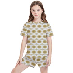 Abstract Petals Kids  Tee And Sports Shorts Set by ConteMonfrey