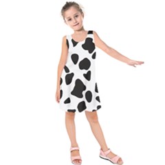 Black And White Spots Kids  Sleeveless Dress by ConteMonfrey