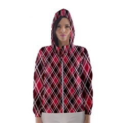 Geometric Women s Hooded Windbreaker