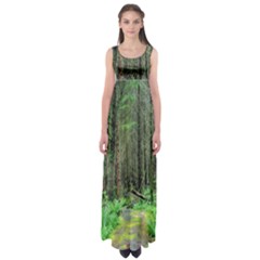 Forest Woods Nature Landscape Tree Empire Waist Maxi Dress by Celenk