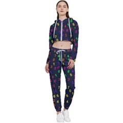 Number Digit Learning Education Cropped Zip Up Lounge Set by Wegoenart