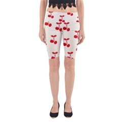 Cherries Yoga Cropped Leggings by nateshop