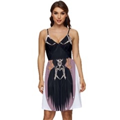 Halloween V-neck Pocket Summer Dress  by Sparkle