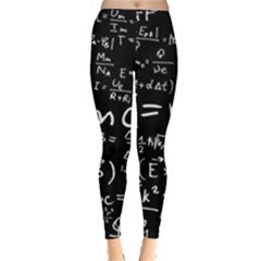 Science Einstein Formula Mathematics Physics Leggings  by danenraven