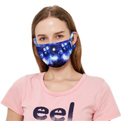 Tardis Background Space Crease Cloth Face Mask (adult) by Jancukart