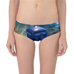 The Police Box Tardis Time Travel Device Used Doctor Who Classic Bikini Bottoms by Jancukart