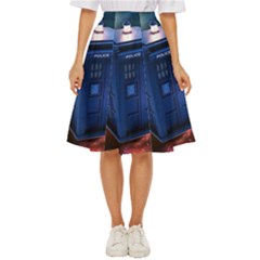 The Police Box Tardis Time Travel Device Used Doctor Who Classic Short Skirt by Jancukart