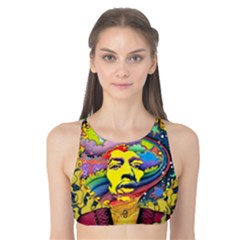 Psychedelic Rock Jimi Hendrix Tank Bikini Top by Jancukart