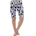 Wine Pattern Black White Cropped Leggings  View1