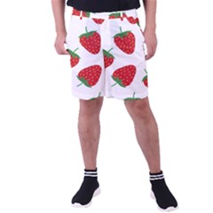 Seamless-pattern-fresh-strawberry Men s Pocket Shorts by Jancukart