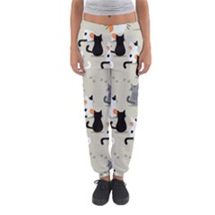 Cute-cat-seamless-pattern Women s Jogger Sweatpants by Jancukart