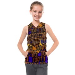 Binary Code Transformation Kids  Sleeveless Hoodie by Wegoenart