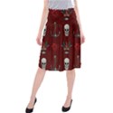 Tattoo-old-school-background-pattern Midi Beach Skirt View1