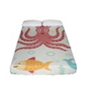 Underwater-seamless-pattern-light-background-funny Fitted Sheet (Full/ Double Size) View1