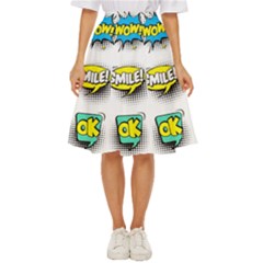 Set-colorful-comic-speech-bubbles Classic Short Skirt by Jancukart