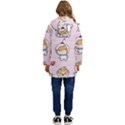 Set Kawaii Smile Japanese Dog Cartoon Kid s Hooded Longline Puffer Jacket View4