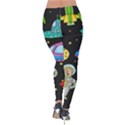 Seamless Pattern With Space Object Ufo Rocket Alien Hand Drawn Element Space Velvet Leggings View2