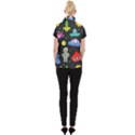 Seamless Pattern With Space Object Ufo Rocket Alien Hand Drawn Element Space Women s Button Up Vest View2