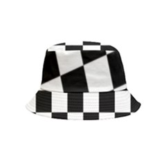 Chess Board Background Design Bucket Hat (kids) by Wegoenart