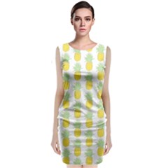 Pineapple Glitter Classic Sleeveless Midi Dress by ConteMonfrey