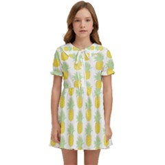 Pineapple Glitter Kids  Sweet Collar Dress by ConteMonfrey