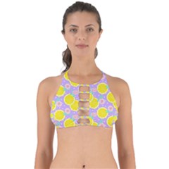 Purple Lemons  Perfectly Cut Out Bikini Top by ConteMonfrey